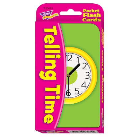 Trend Enterprises Telling Time Pocket Flash Cards T23015